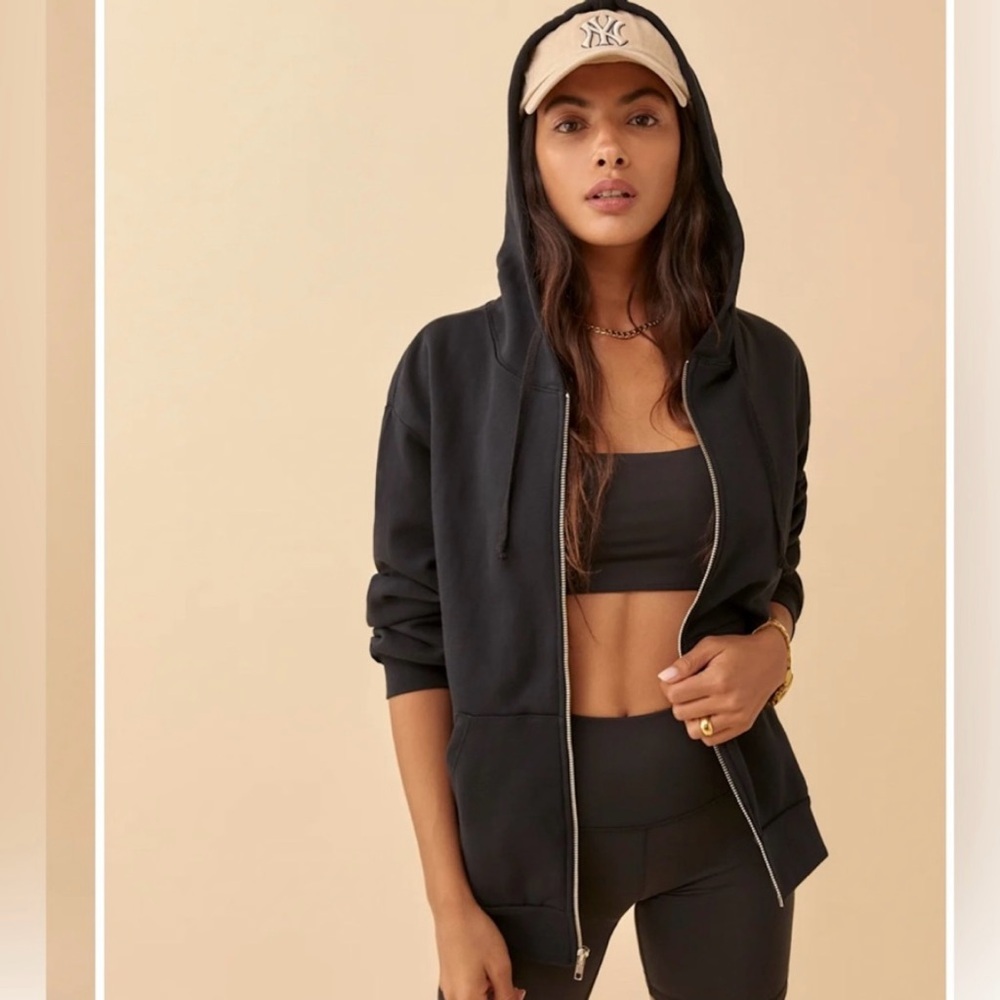 Reformation zip-up hoodie